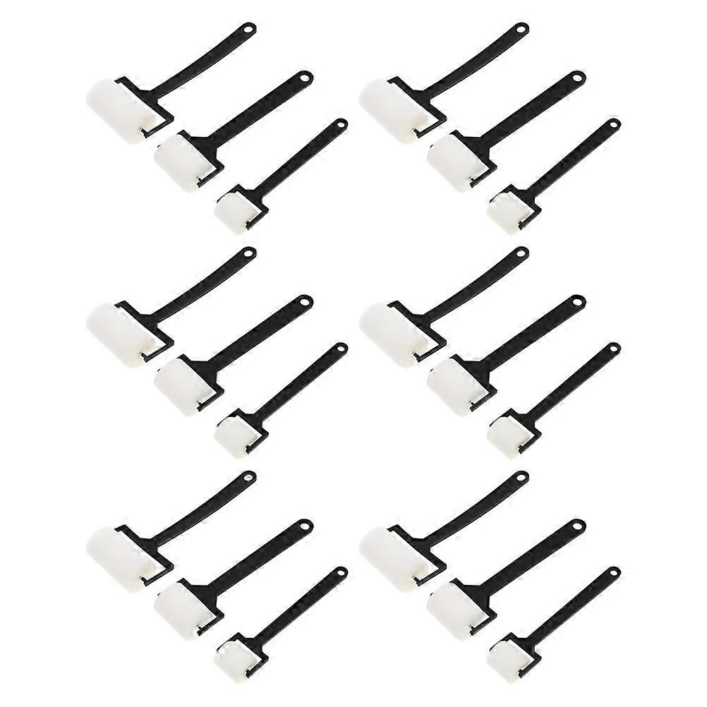 Sponge Paint Roller Graffiti Supplies For Kids Diy Art Projects Wall Painting Multi Color 18PCS