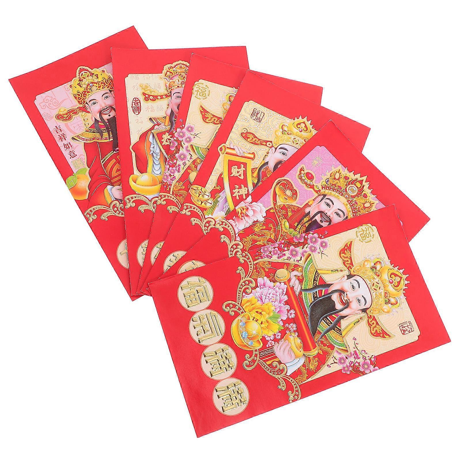 Chinese New Year Money Envelopes Red Packet Traditional present Giving 16.30X9.00X0.10CM 30Pcs