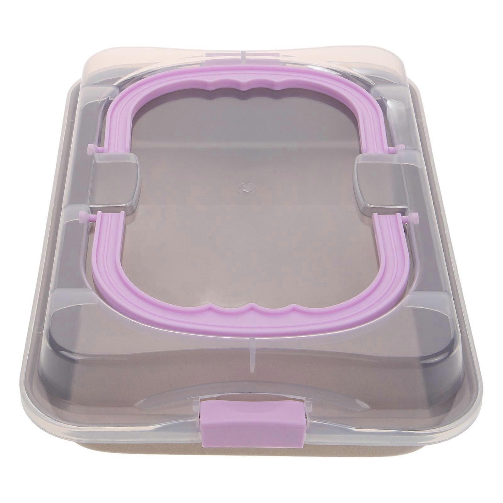 Non Stick Carbon Steel Baking Pan with Lid – Lightweight Reusable Oven Safe Tray for Cakes, Cookies & Bread – Multi Use Kitchen Bakeware with Carry
