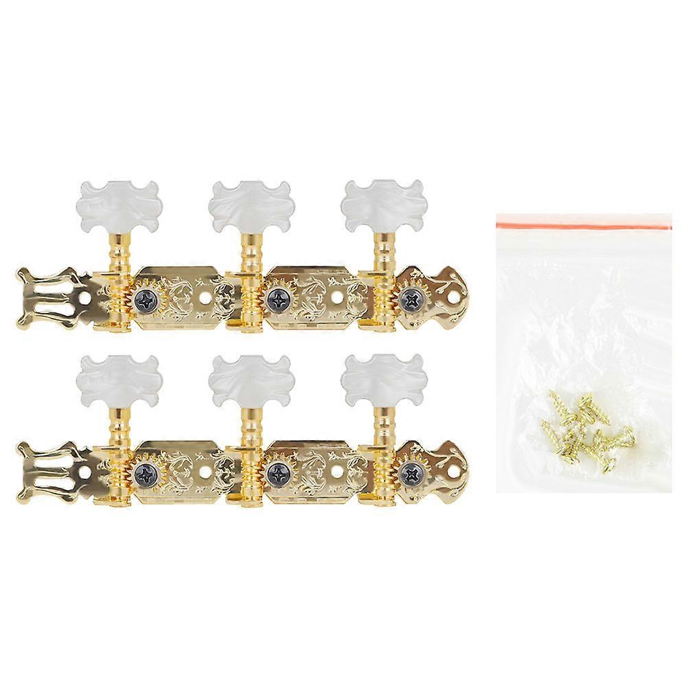 Guitar Tuners with Premium ABS and Metal Material for Knobs Replacement Golden 1 Set