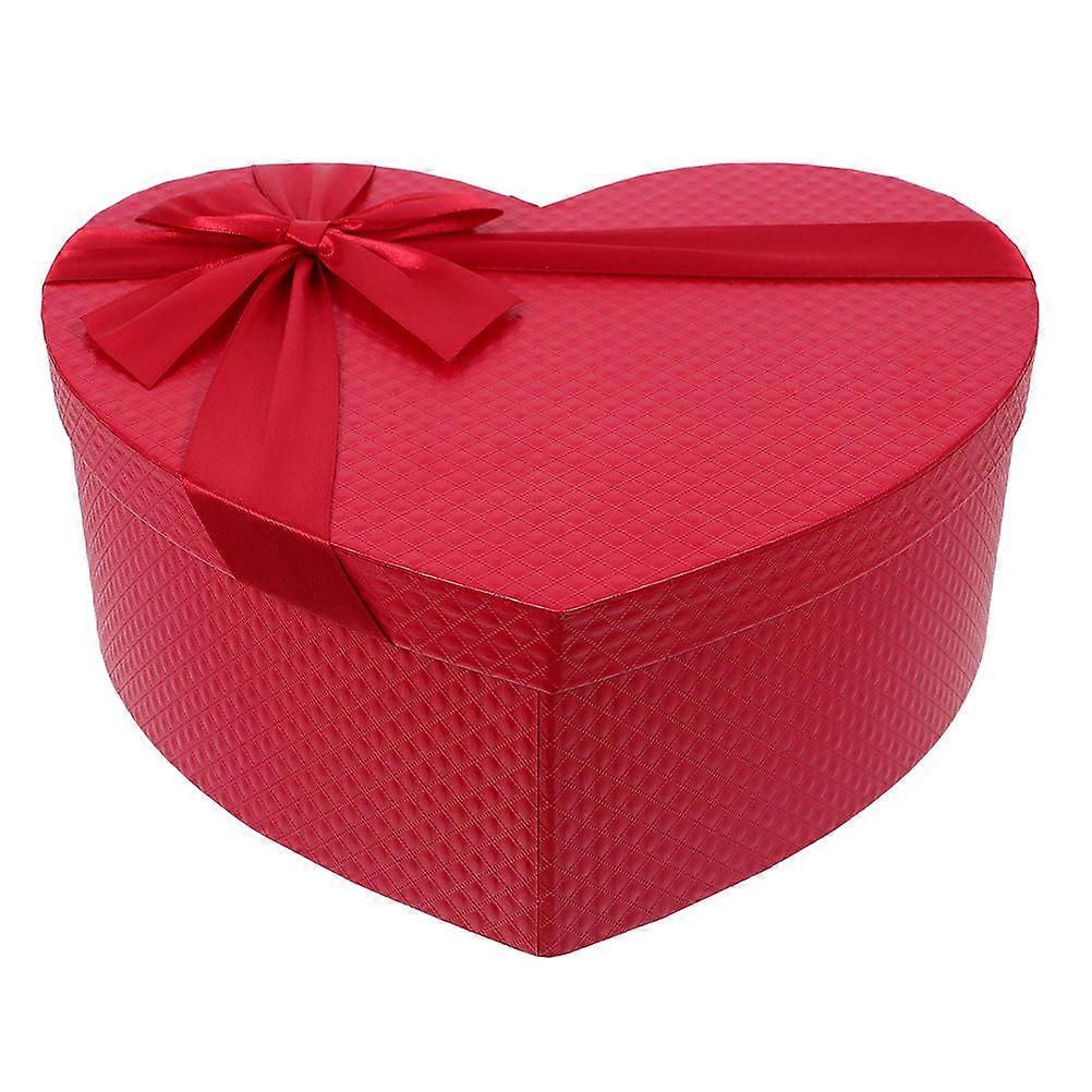 Heart Shaped Boxes present Packaging For Valentines Day Red 31.00X24.50X12.00CM Paper 1Pcs