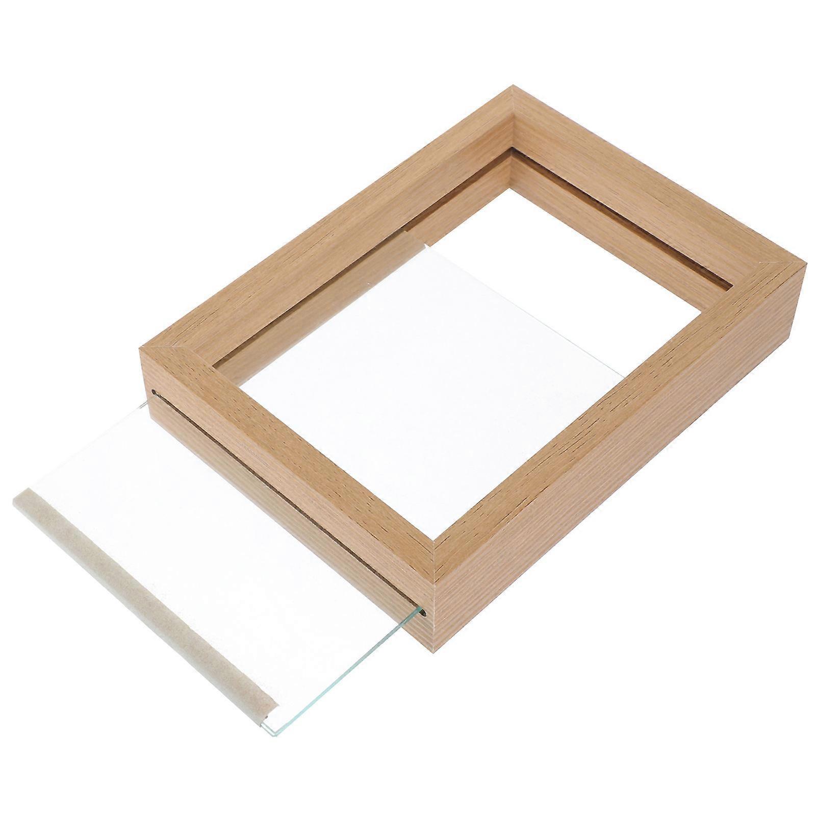Double-Sided Transparent Photo Frame Display Frame Specimen Double-Sided Glass Frame Picture Frame Homeowners Simple 1Pcs