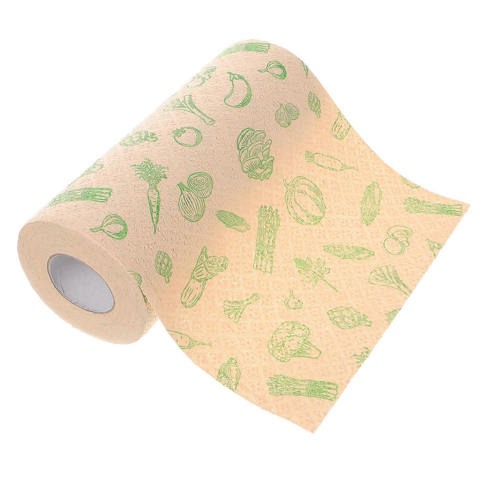 Disposable Kitchen Hand Towels Multi Color 25.00X25.00X0.01CM Water Absorption 50 Sheets per Roll