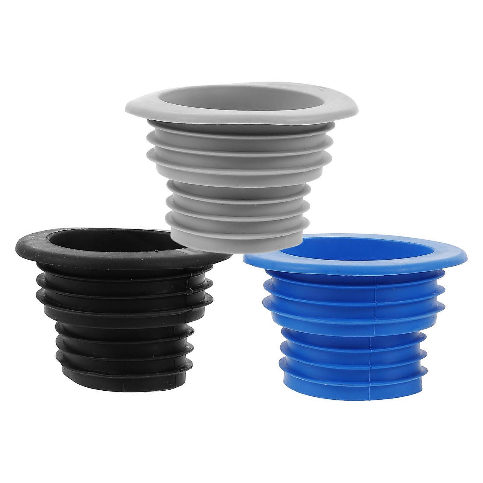 Silicone Sealing Ring for Bathroom Sink Drain Stopper Universal Fit Washing Machine Drain Hose Seal Overflow Protection 3Pcs