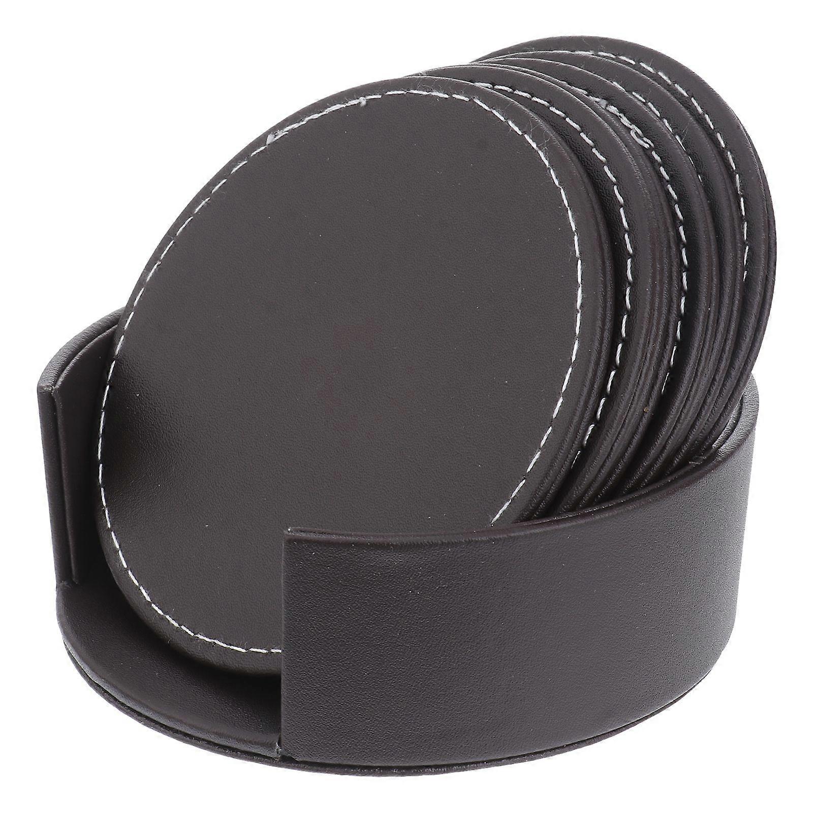 1 Set Anti-scalding Pad Heat Insulation Pad Thickened Round Coasters for Home