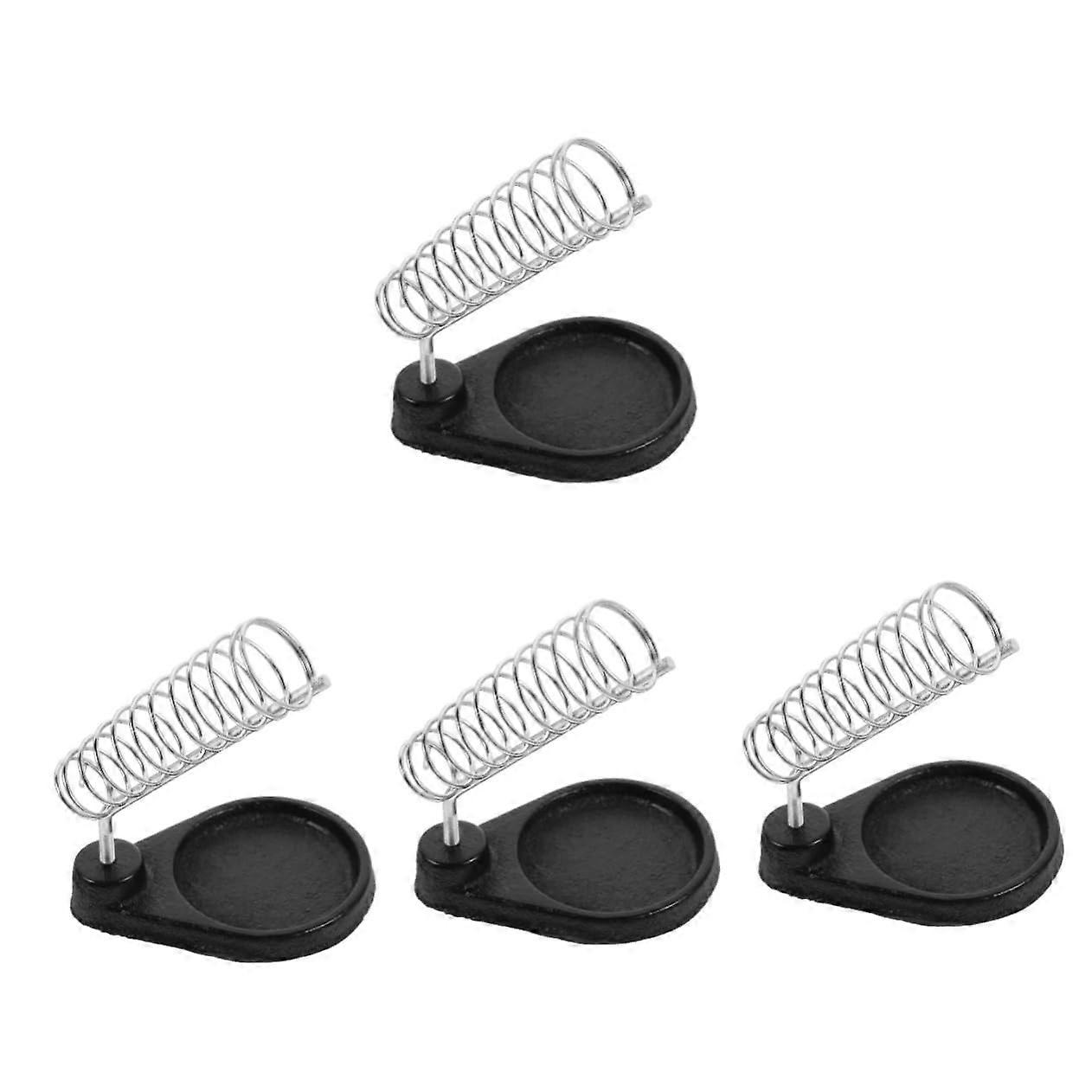 Soldering Iron Holder Set of 4, Durable Iron Stand with Stable Base for Workshop and DIY Projects, High-Quality Metal Construction