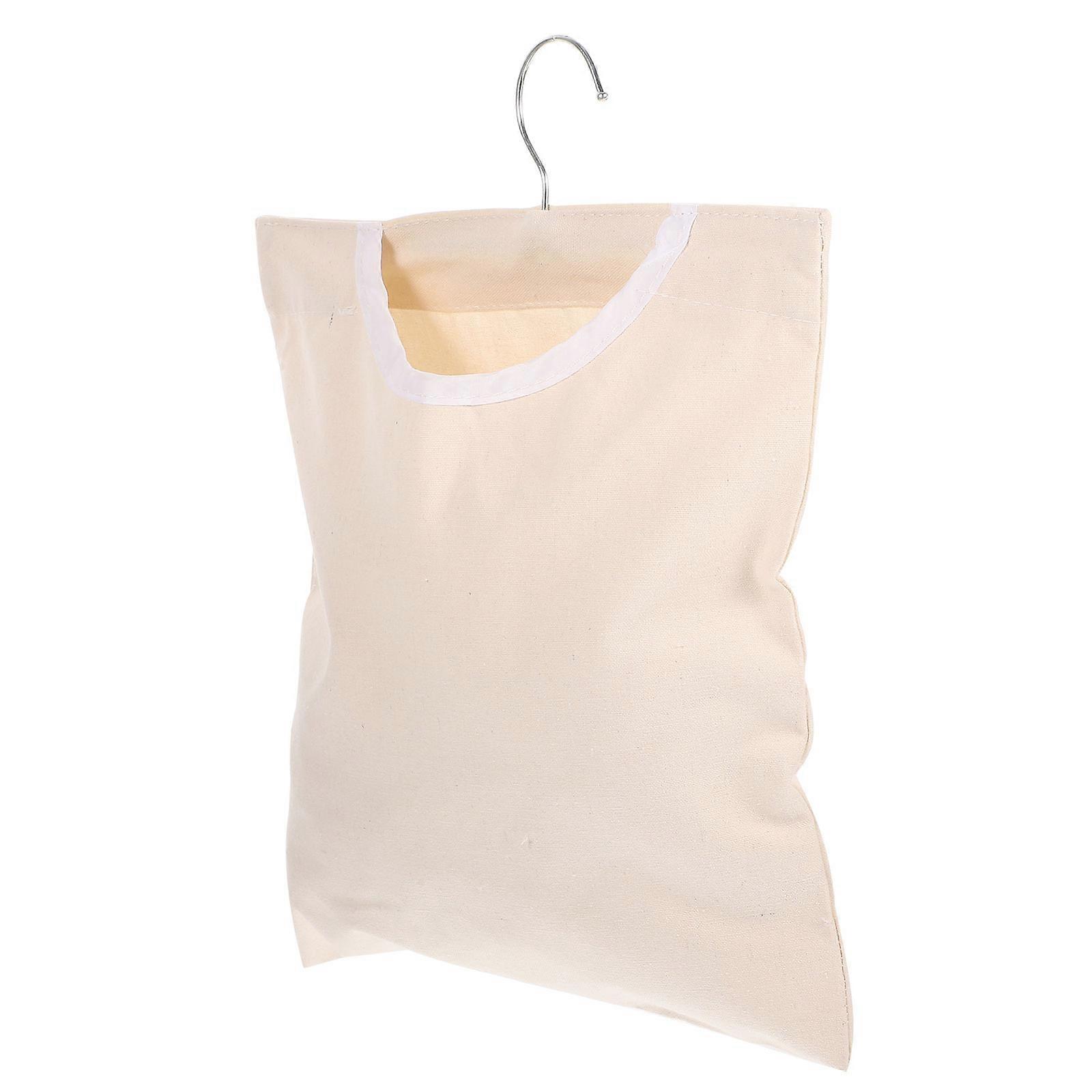 Portable Hanging Clothespin Bag with Rotating Hook Versatile Storage Holder for Clothespins, Cosmetics, and More