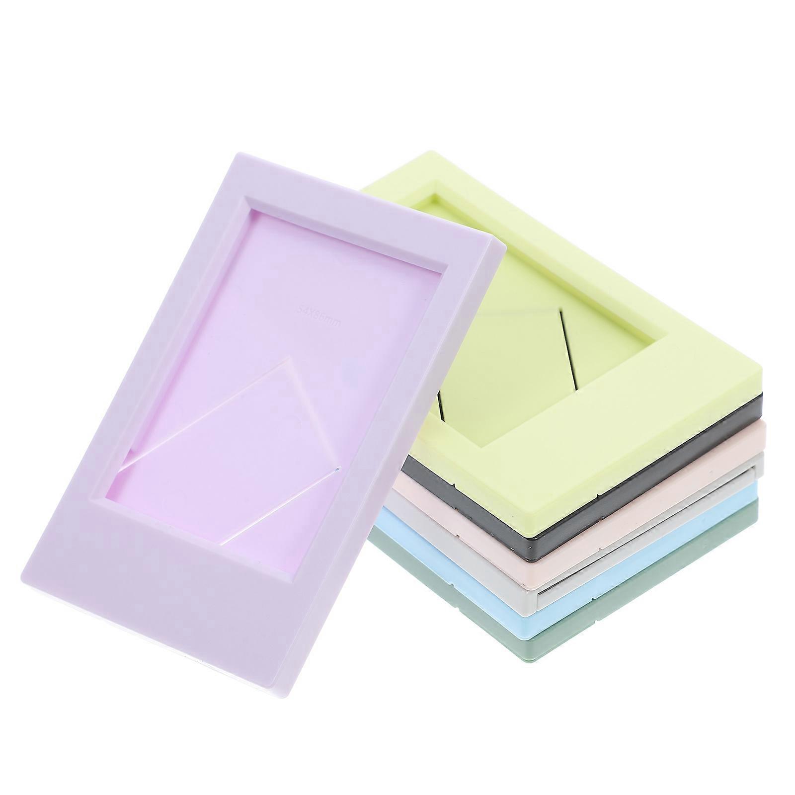 Tiny Photo Frame Small Picture Frames Assorted Color Desk Photo Frame 9.20X6.10X0.70cm Display 7Pcs