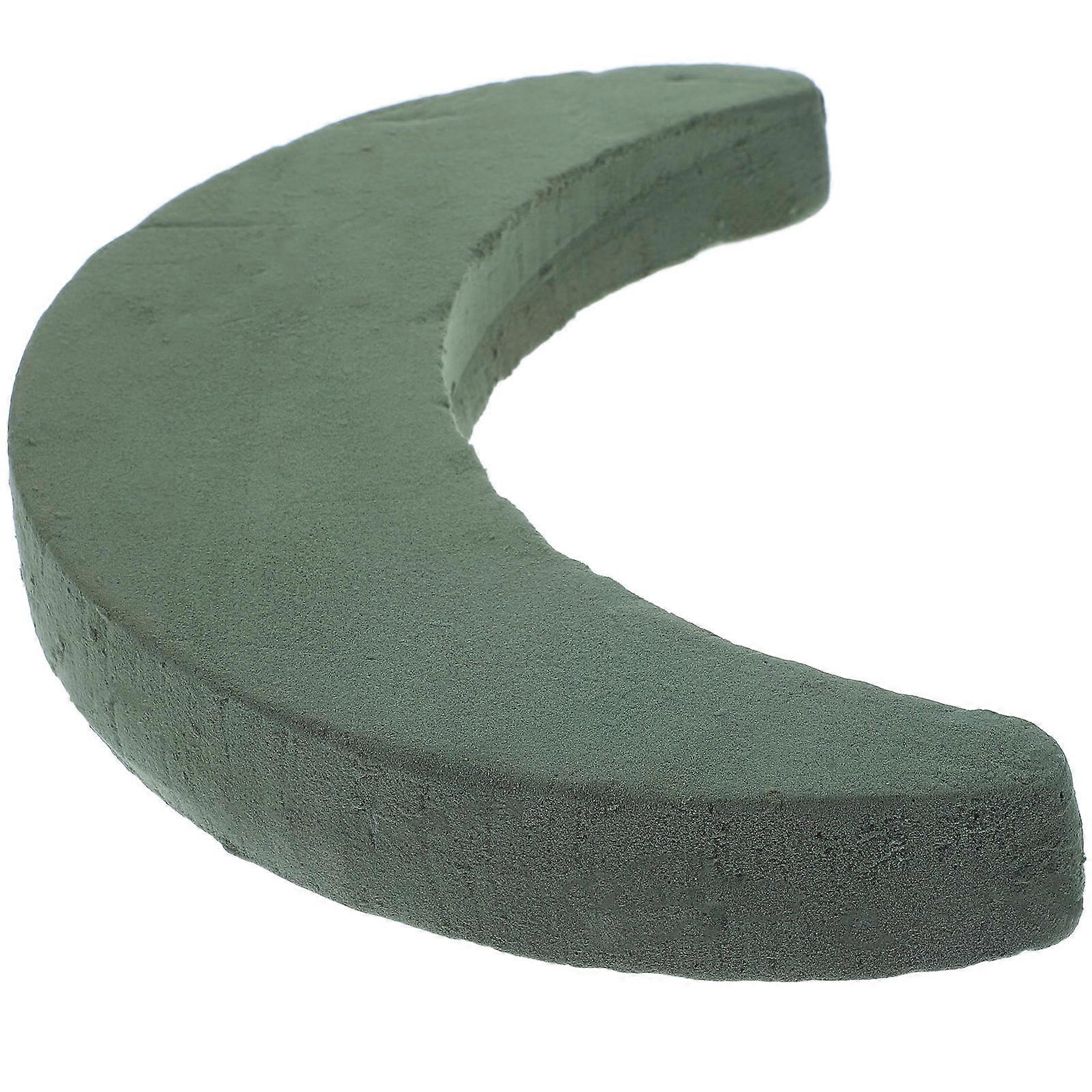 Moon Shaped Floral Foam Base for Versatile Dry or Wet Flower Arrangements – Ideal for Weddings, Car Decor, Home Decoration and DIY Floral Art Projects