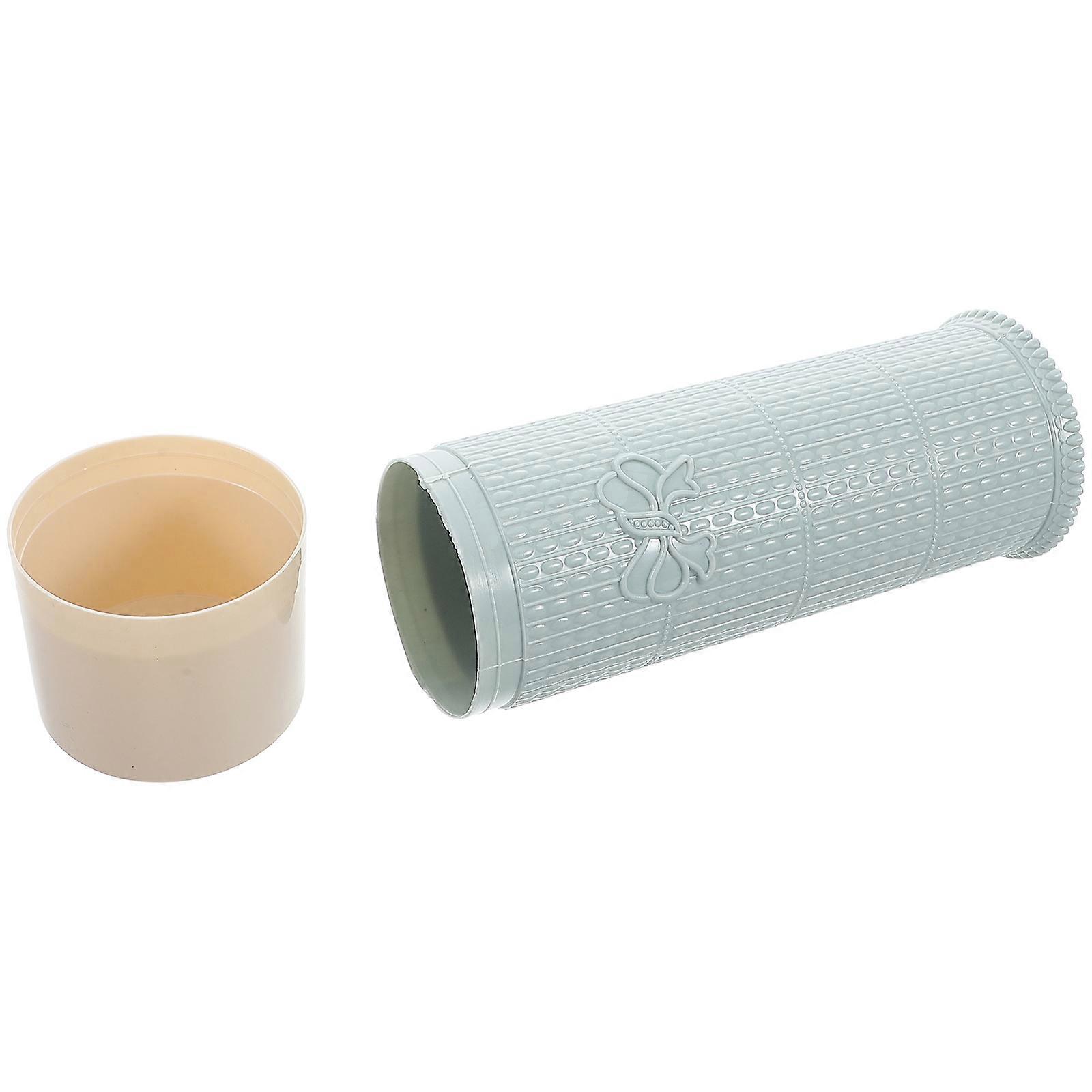 Toothbrush Holder Travel Brush Case Sky-Blue Rectangular Portable Storage For Daily Use 1Pack