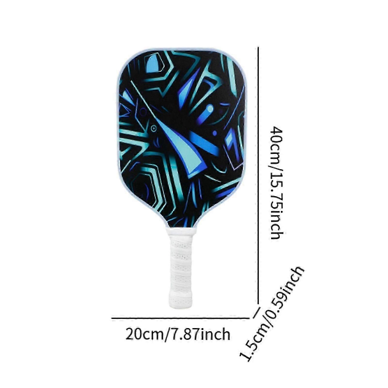 LED Pickleball Paddle Anti Slip Handle Portable Polypropylene Honeycomb Core Green light