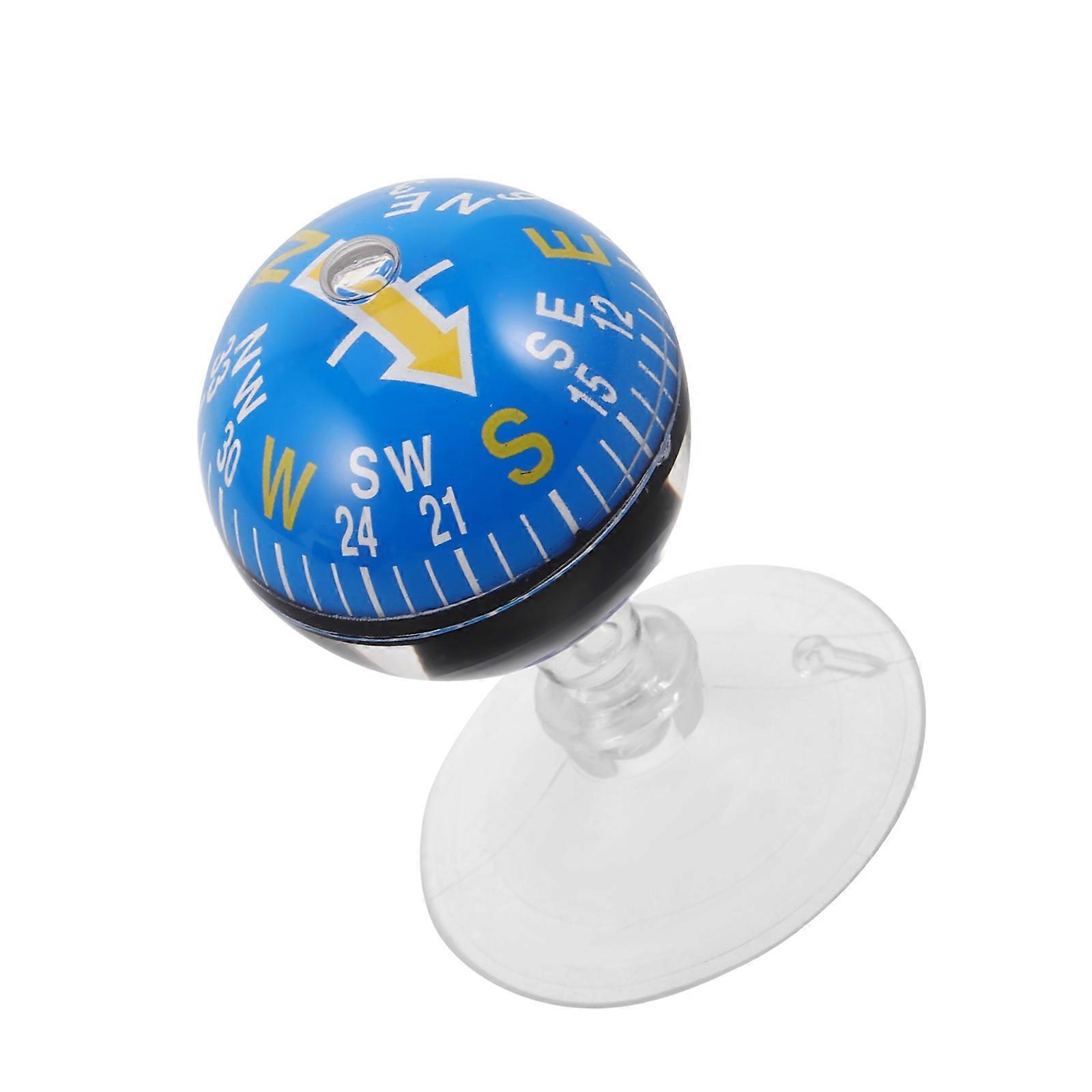 Reliable Suction Cup Compass for Car Dashboard and Outdoor Navigation – Durable Plastic Compass Ball with Strong Suction for Hiking and Travel