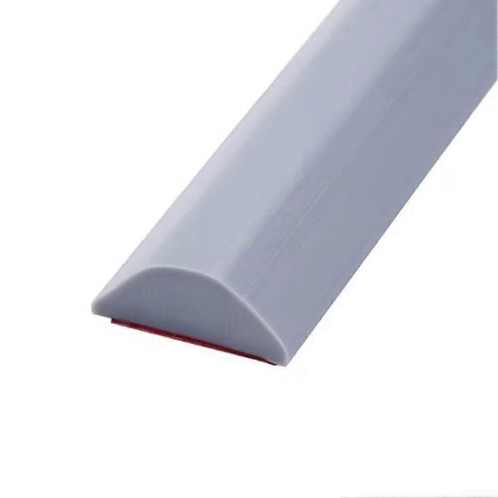 Silicone Shower Seal for Bath Edge and Kitchen Sink 100cm Easy Clean Design (Grey)