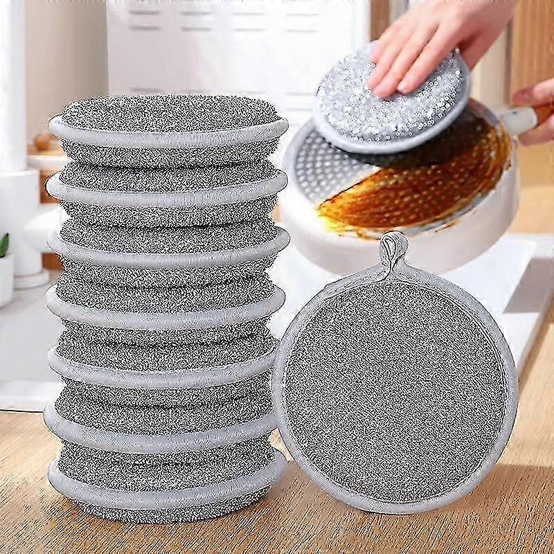 30/1 יחידות ספוגי שטיפת כלים חוט כסף כפול צדדי כלים לניקוי מטבח סופג מאוד