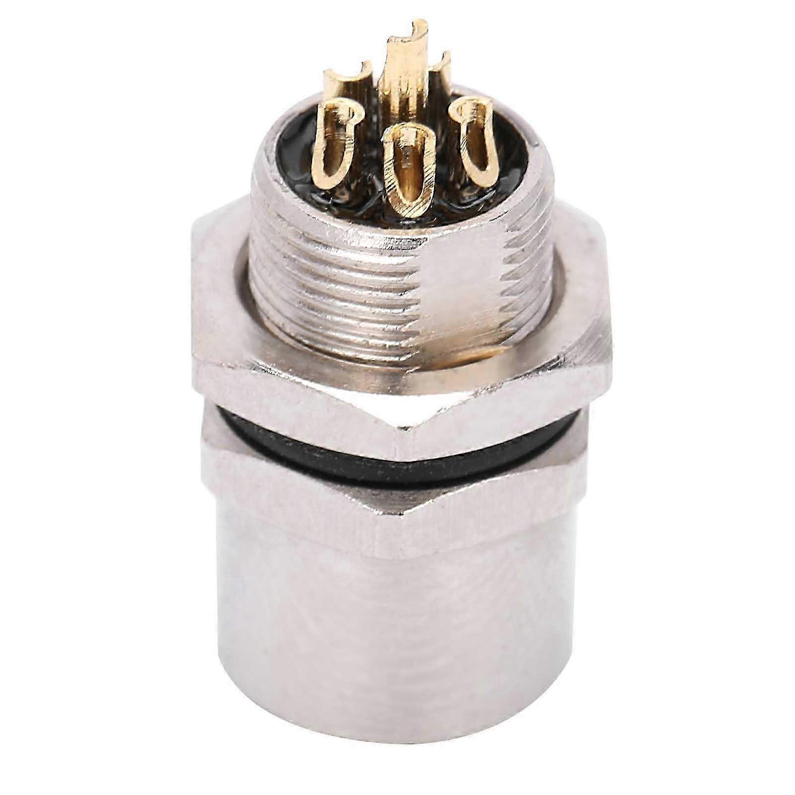 M8-B-S6 Pass Socket 6Pin M8 Connector IP67 Front Board Mounted with Epoxy Resin Sealing