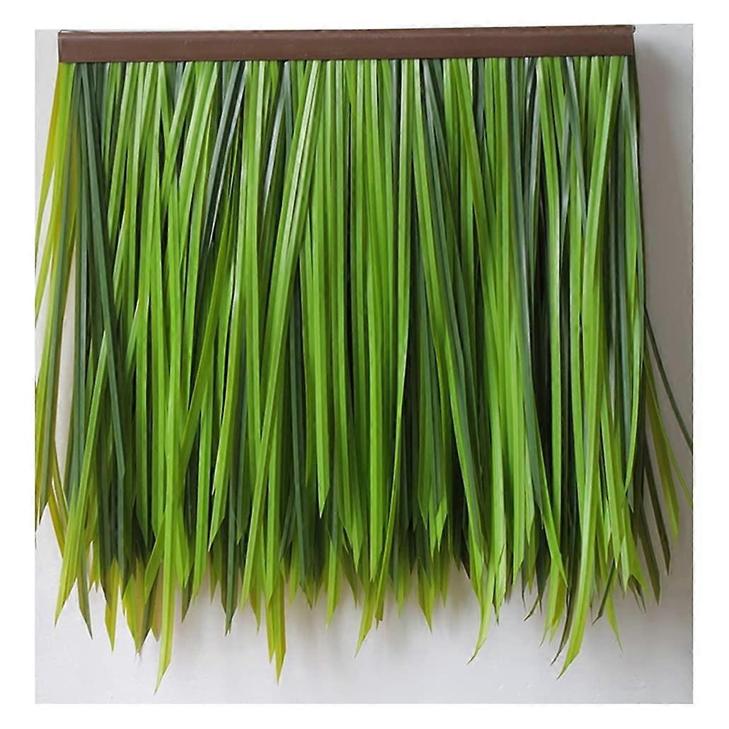 Fake Straw Grass Roll 0.5 x 0.5 m PVC Thatch for Gazebo Roof Decoration - Yellow A Color, 6pcs Yellow C Option