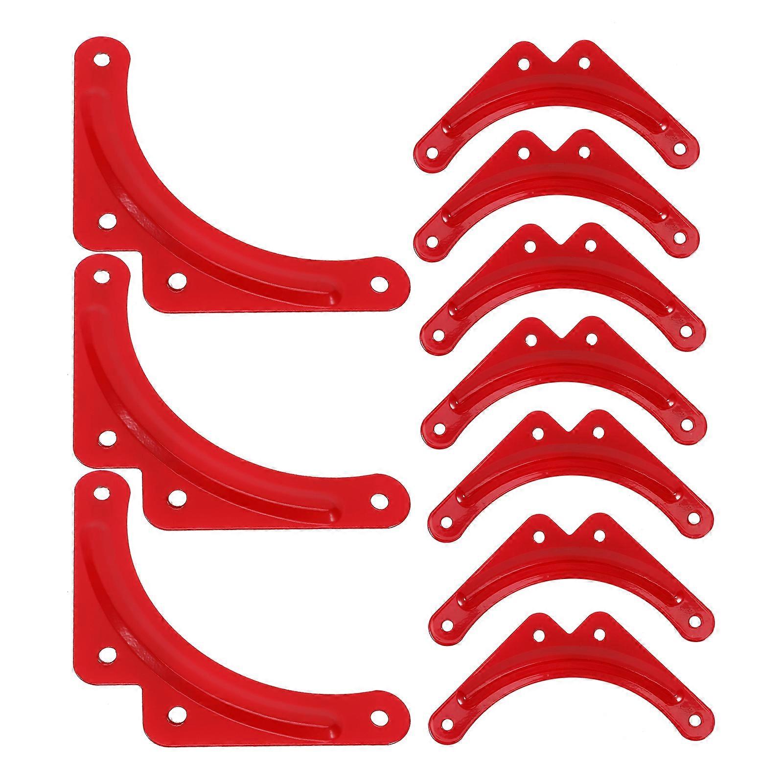 Heavy Duty Step Ladder Corner Brackets 10pcs Angle Reinforcement Kit Compatible with Various Ladder Models Durable Visible Design