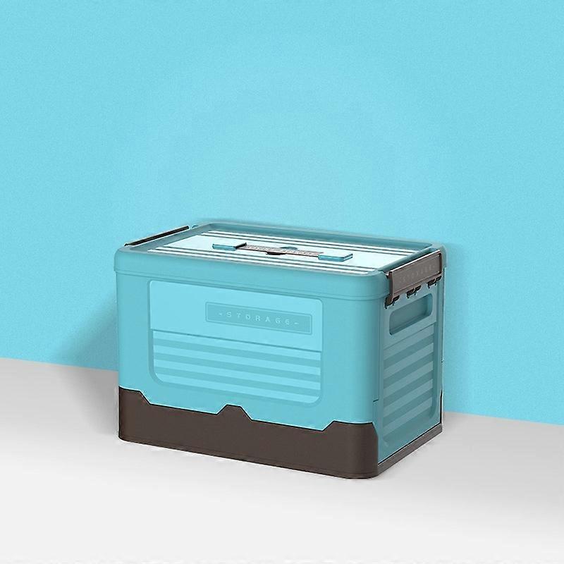 Foldable Book Box Plastic Storage Box, Color: S Mint Blue