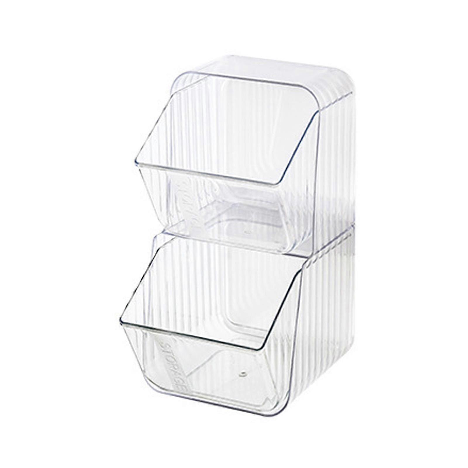 Wall-Mounted Dust-Proof Storage Box for Kitchen Cabinets, White