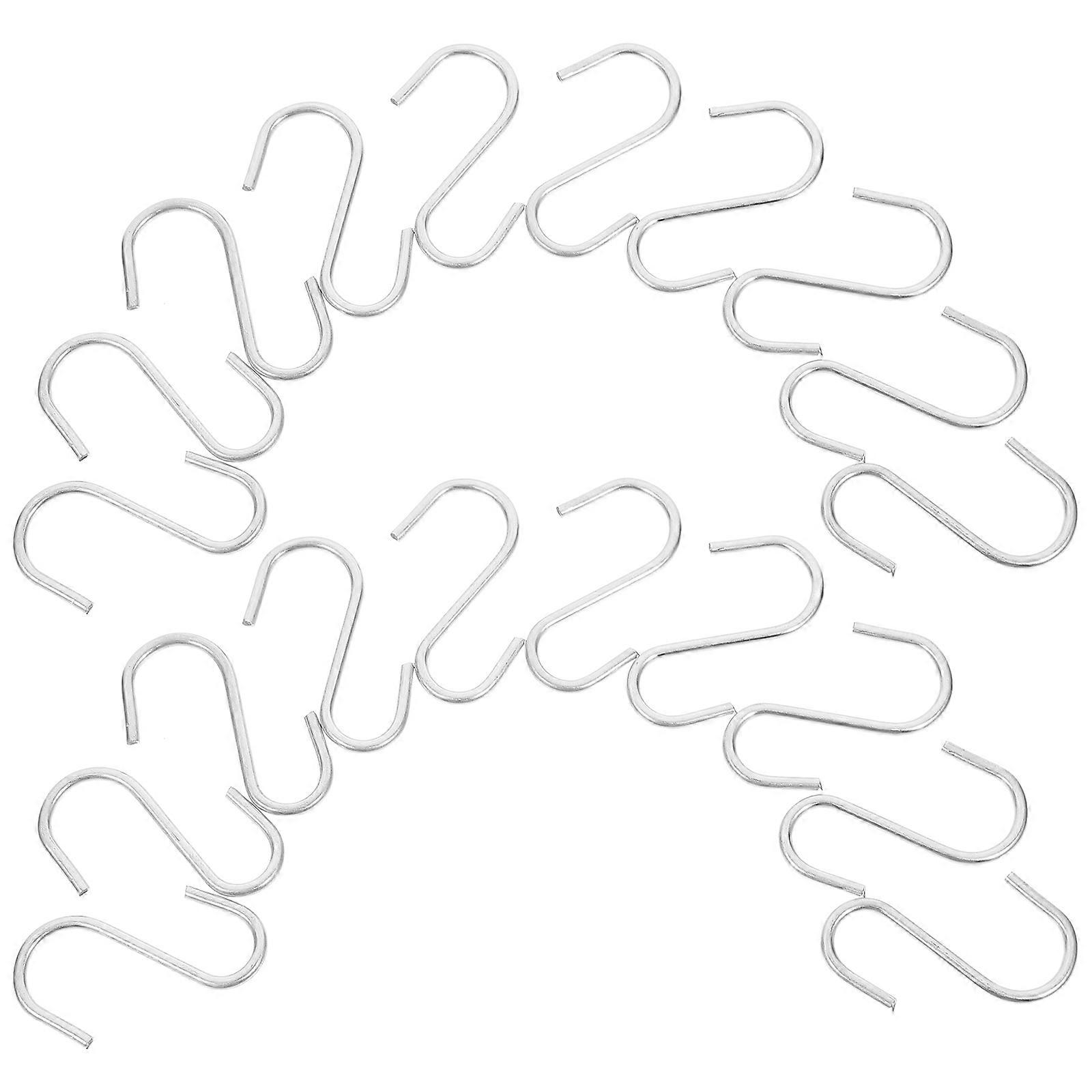 10 Pcs Heavy Duty Zinc Plated S Hooks for Kitchen, Closet, and Cabinet Organization – Space Saving Multipurpose Hooks for Utensils, Coats, and More