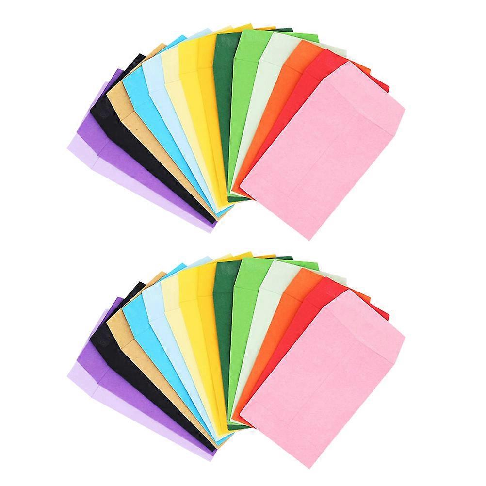 Privacy Protection Mini Colored Envelopes Storing Small Items 9x6cm Assorted Color 100Pcs