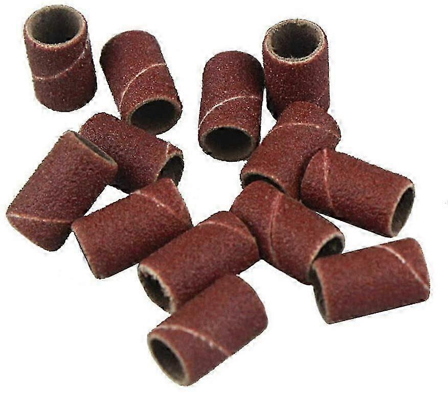 Pack of 100 sanding sleeves, sandpaper rings, polishing tool for removing rust, polishing