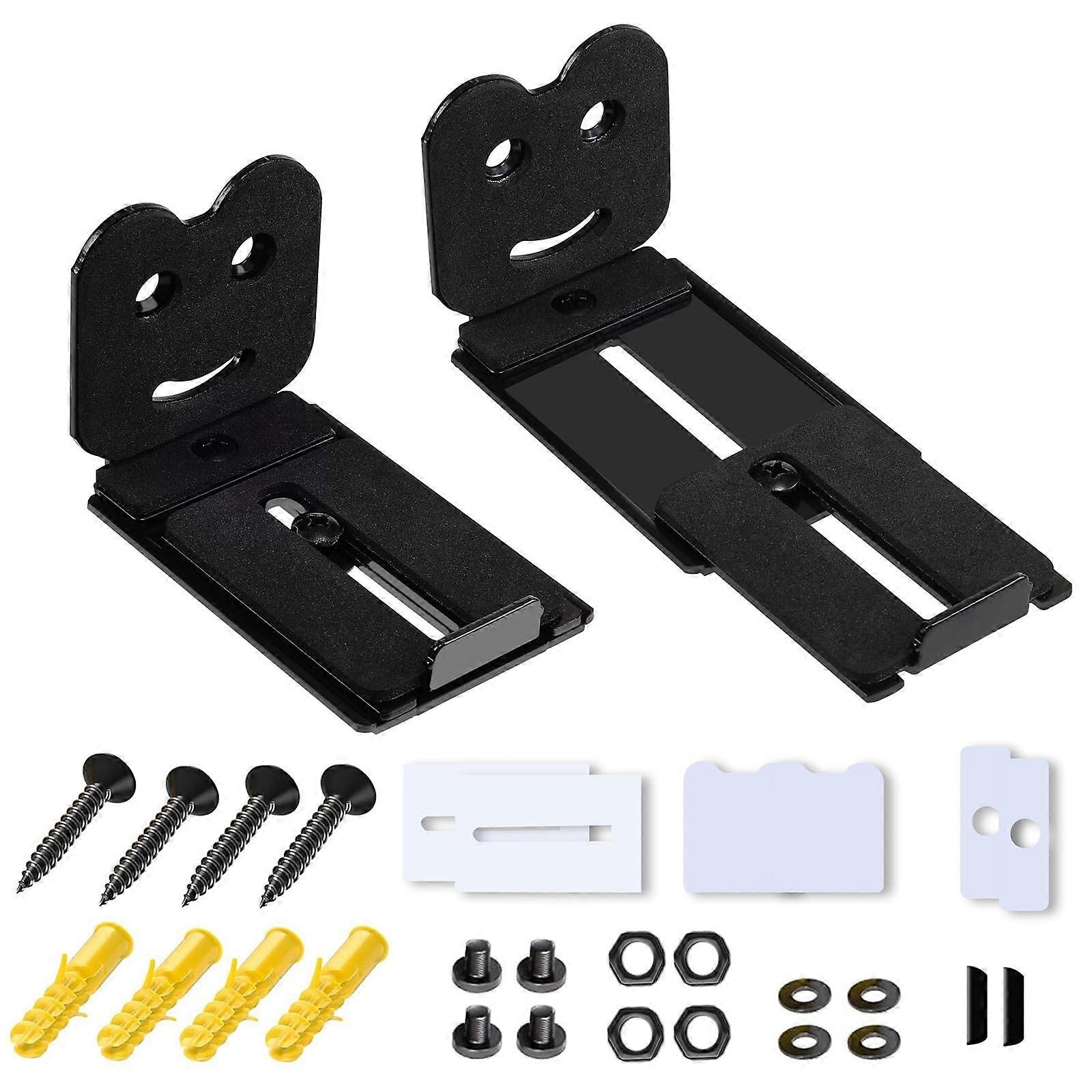 Smooth Glidings Soundbar Mounting Rail, Universal, Metal Bracket System for Home Theater Speakers, Positioning Slider, Metal Bracket