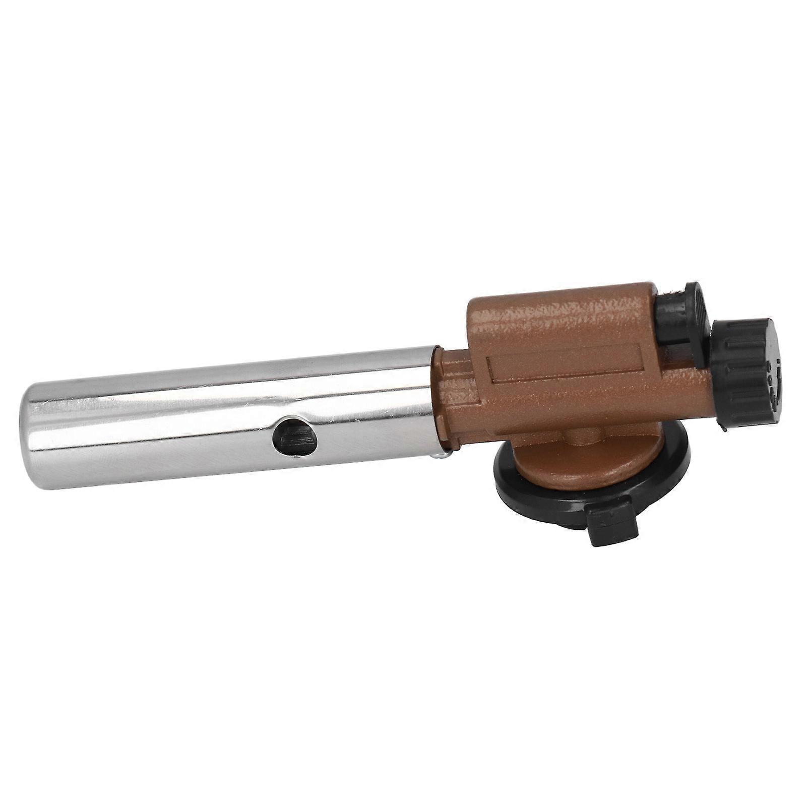 High Temperature Welding Torch Invertible Adjustable Flame Gas Tank Gun for Kitchen Grilling