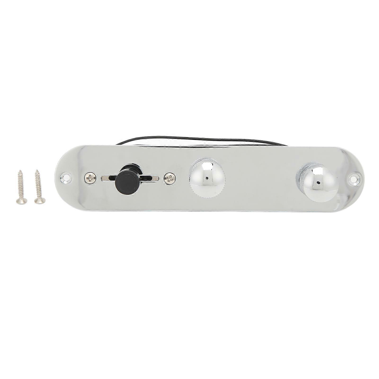 Electric Guitar Control Plate Low Noise Metal Instrument Accessory for Replacement
