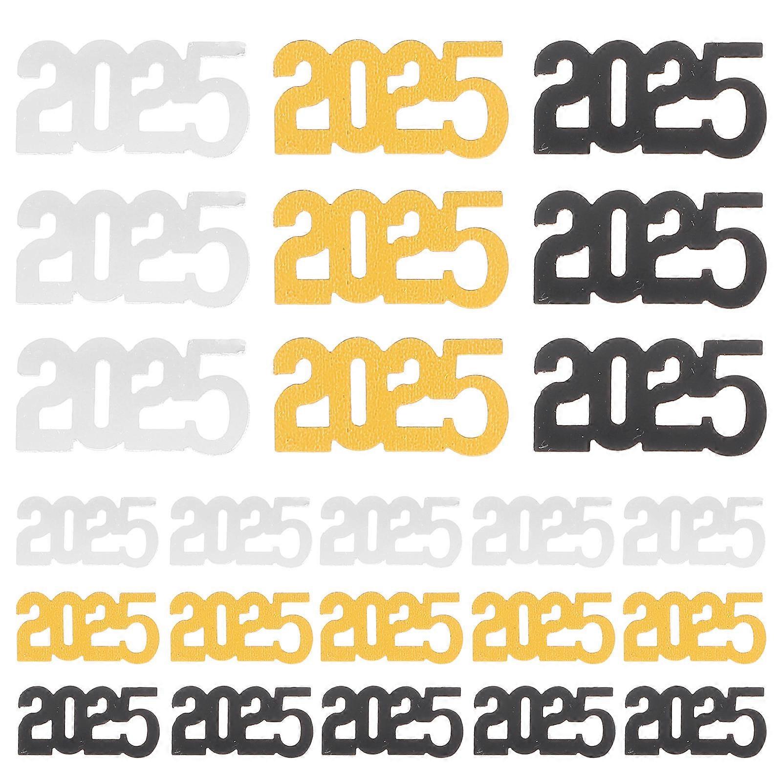 3 Pack Graduation Confetti 2025 Happy New Year Congrats Grad Class of 2024 Party Decorations