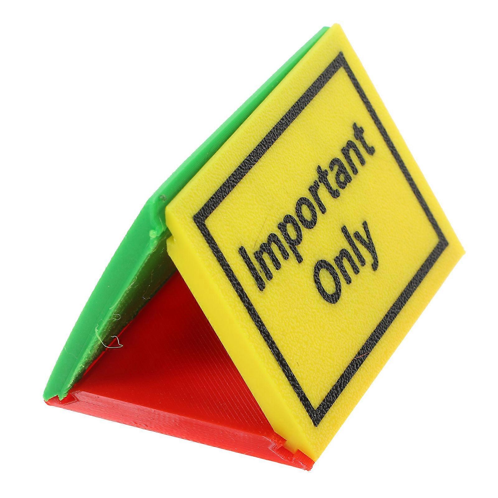 Office Sign Board Detachable Table Sign with State Switching Function