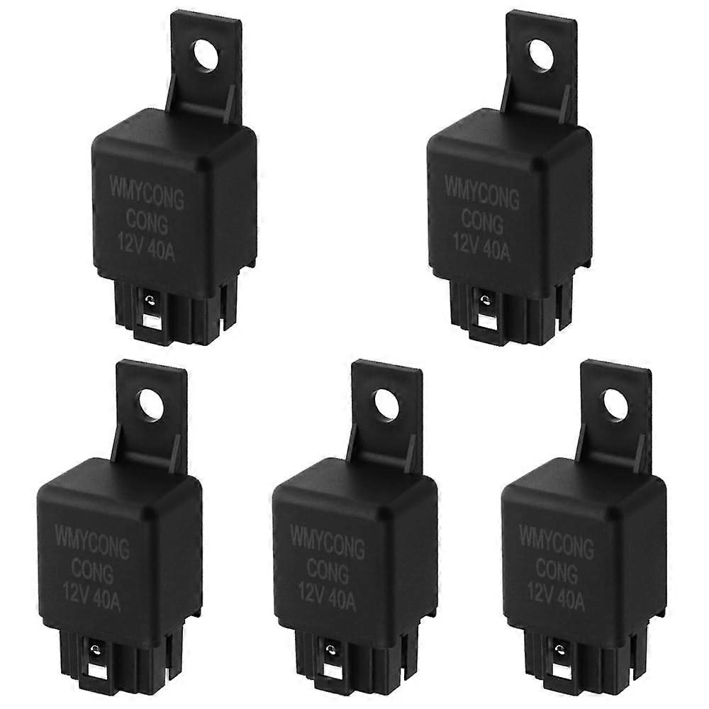 Pack of 5 DC 12 V 40 A Relay 4 Pin Terminal SPDT Automotive Starter Relay for Car Truck