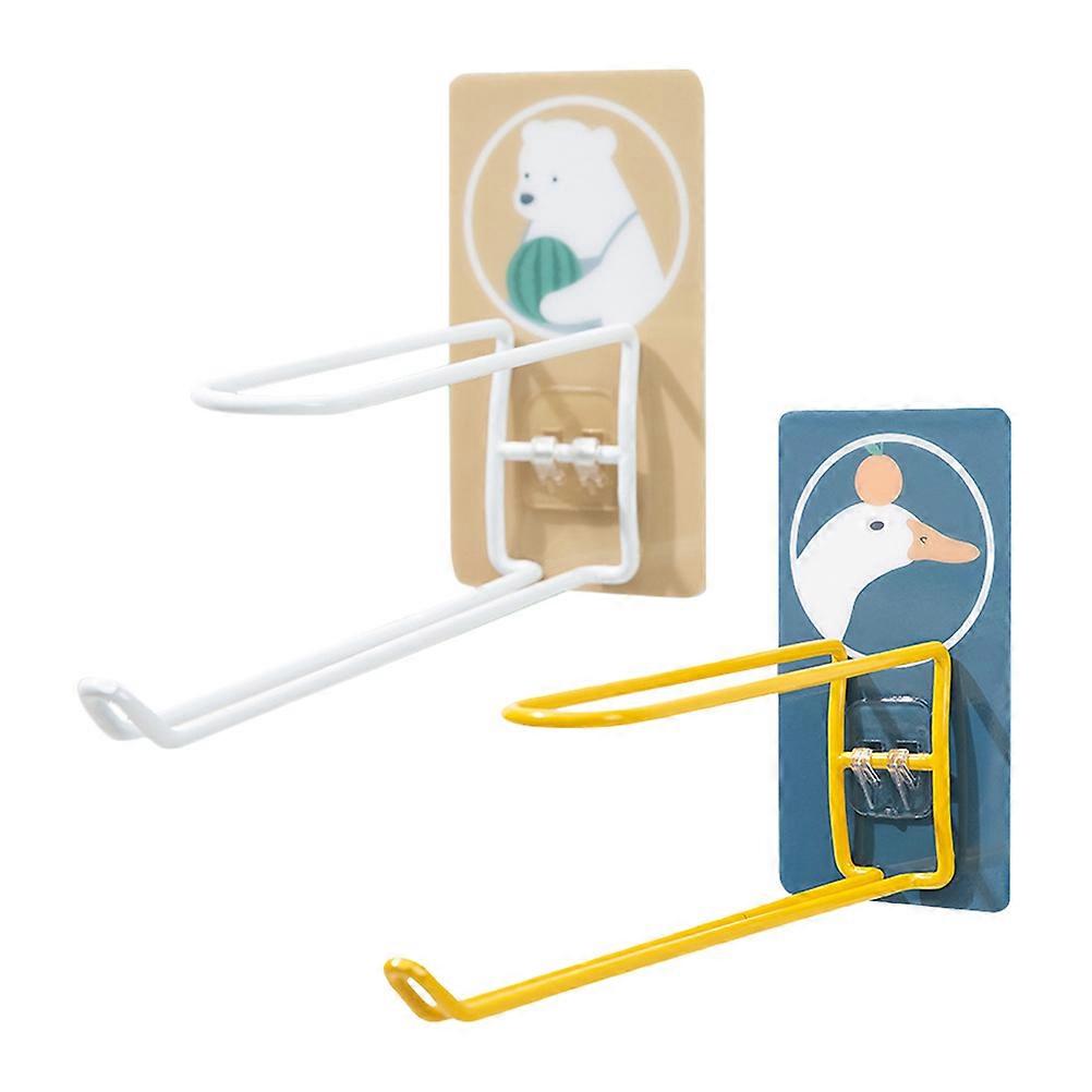 Multi-functional Design Wall Mounted Rack For Balcony Drying 20X8X4CM Featuring Hanger Storage 2Pcs