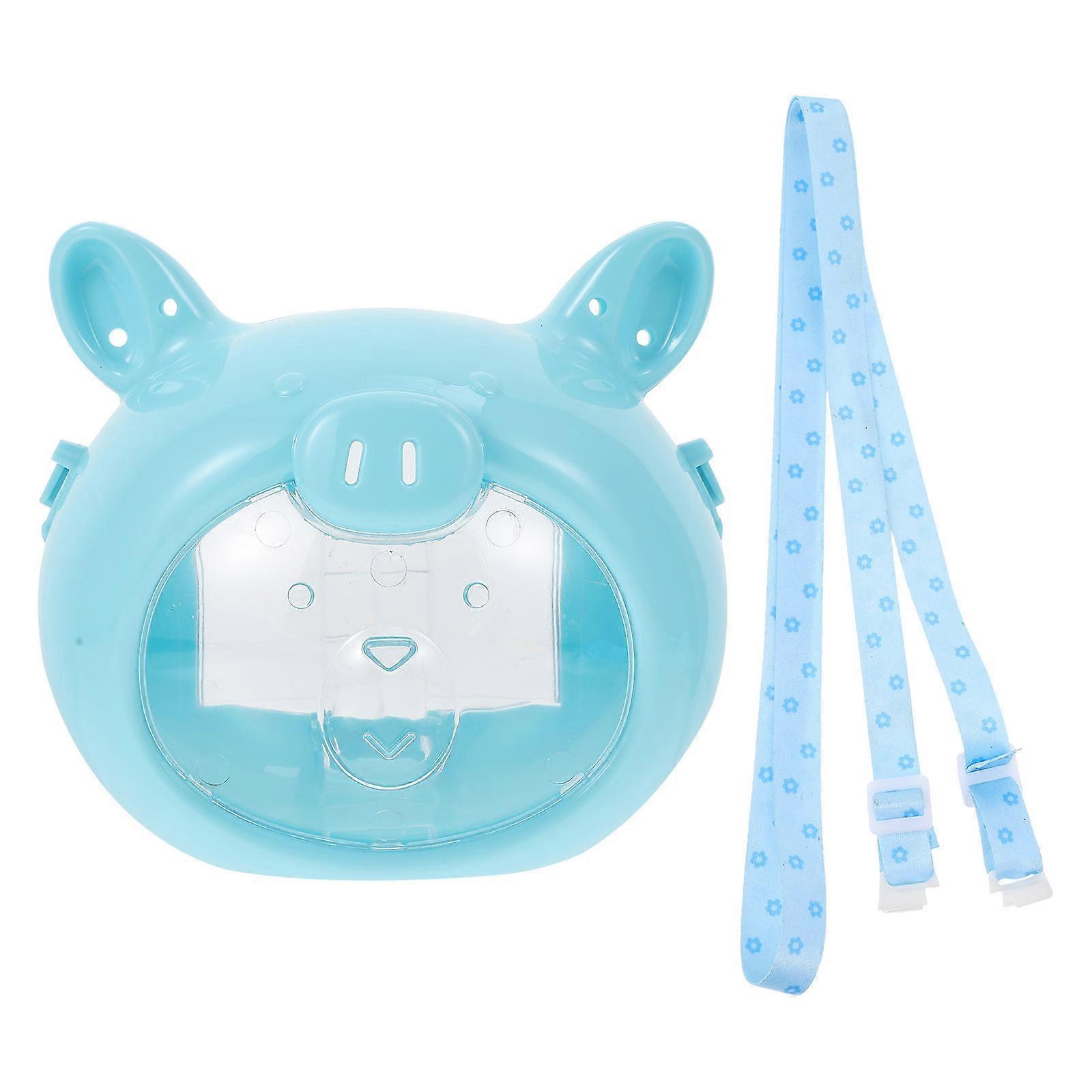 1pc Hamster Mini Plastic Cage for Small Animals with Belt Included