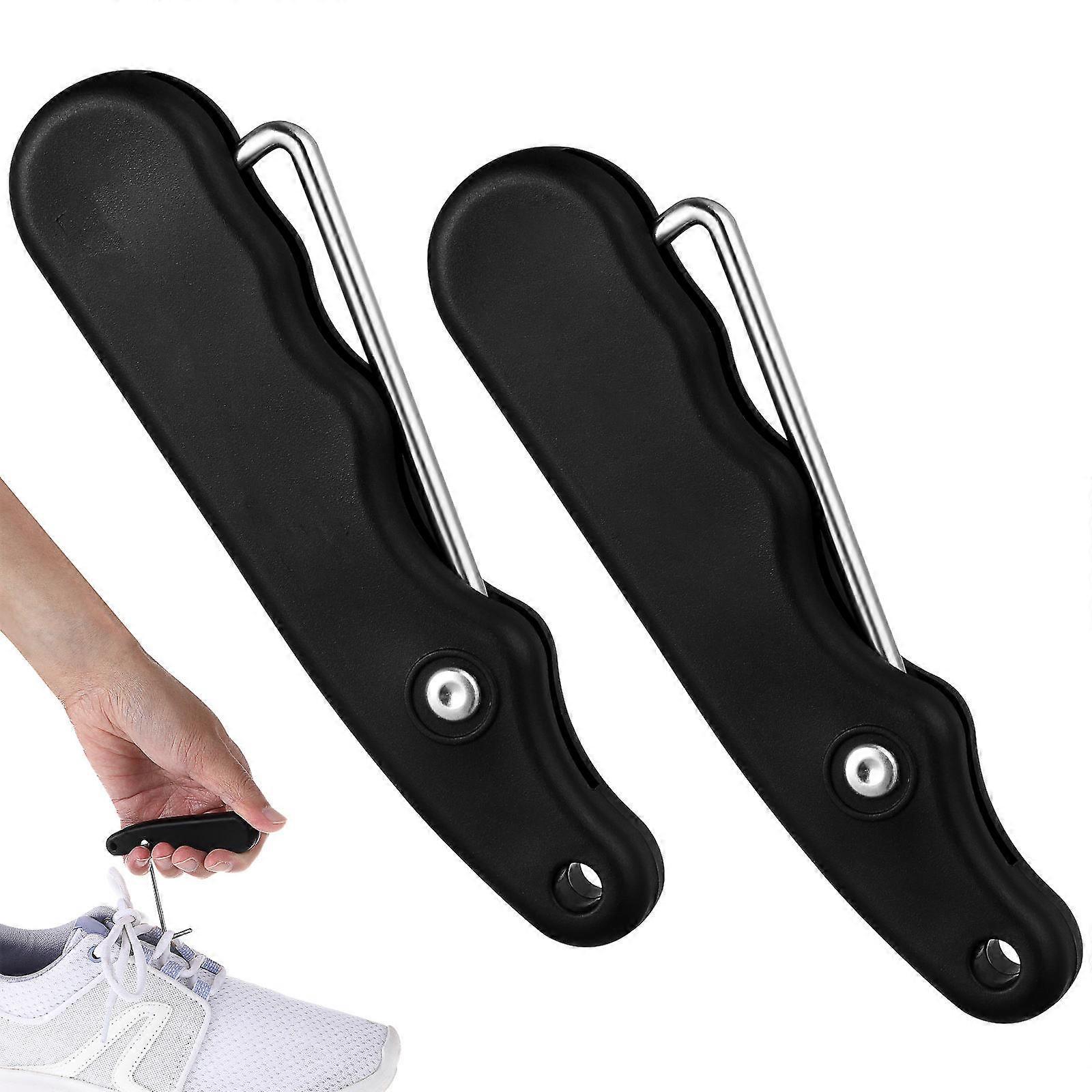 2 Pcs Ice Skate Lace Tighteners Portable Folding Accessory Tools