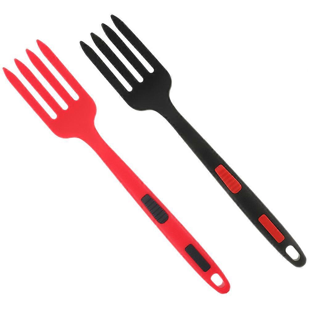 Convenient Silicone Food Fork for Home Assorted Color Ergonomic and