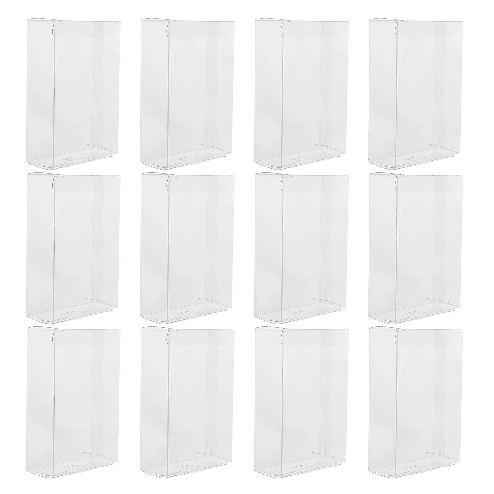 Party Boxes Clear Favor Transparent Packaging For Events Rectangular 12Pcs
