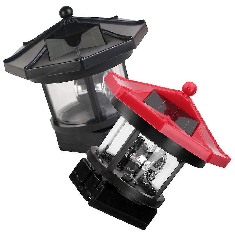 مصابيح منارة LED للطاقة الشمسية قابلة للتدوير ، 2 قطعة أضواء مسار حديقة خارجية ، ديكور موفر للطاقة للساحات ، الحدائق ، الحدائق ، النمط البحري