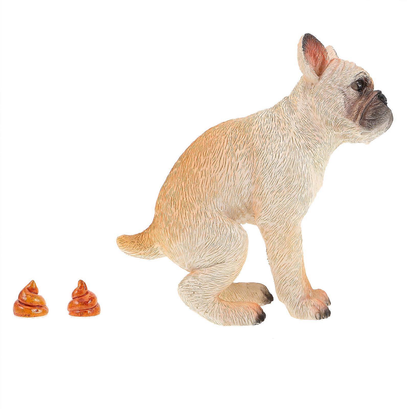 زخرفية تمثال البلدغ الفرنسي شكل أنبوب تصميم ملتوي لمدخل المكتب ديكور المنزل 1 مجموعة