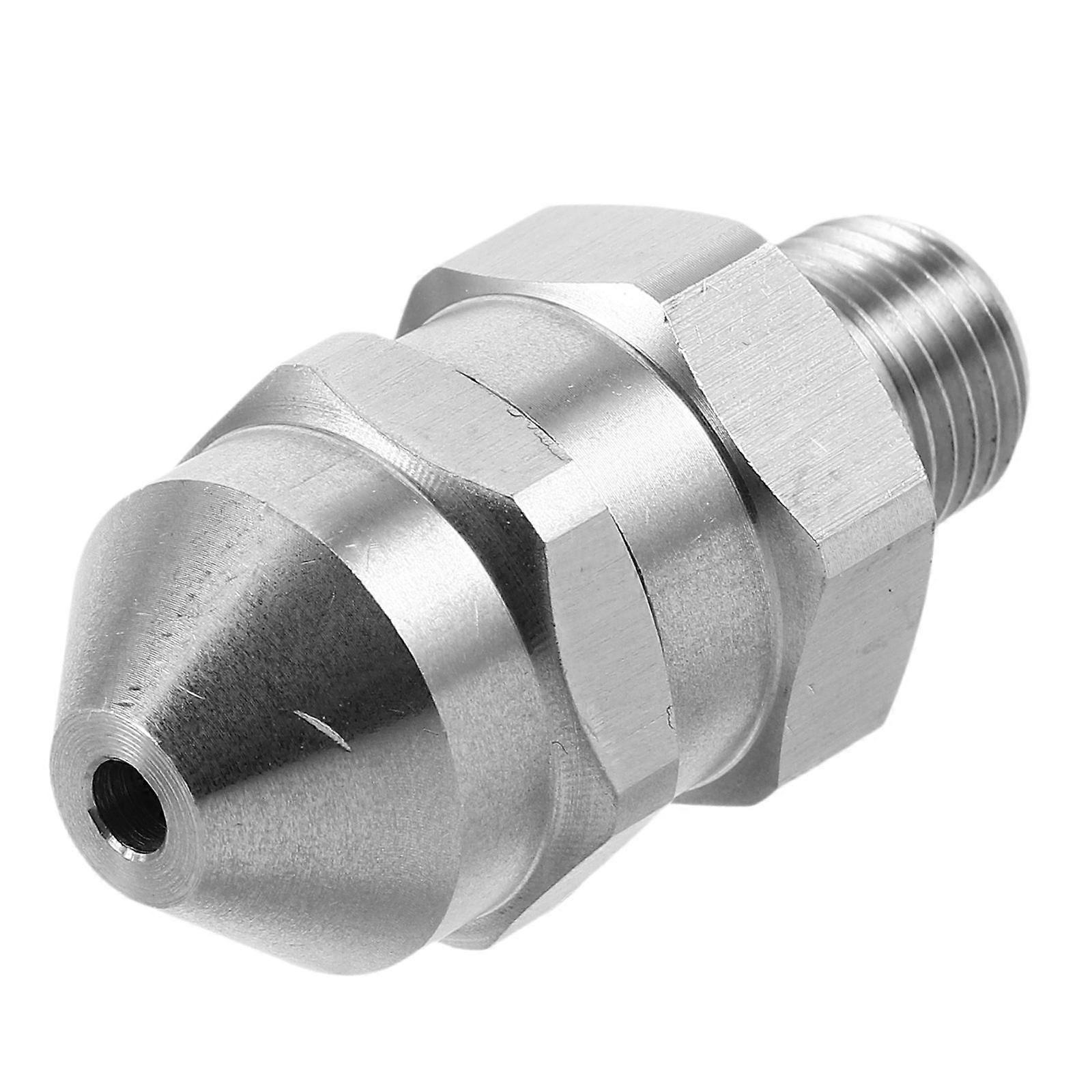 Stainless Steel High Pressure Car Washing Nozzle with Narrow Angle Design for Efficient Cleaning and Water Saving Silver