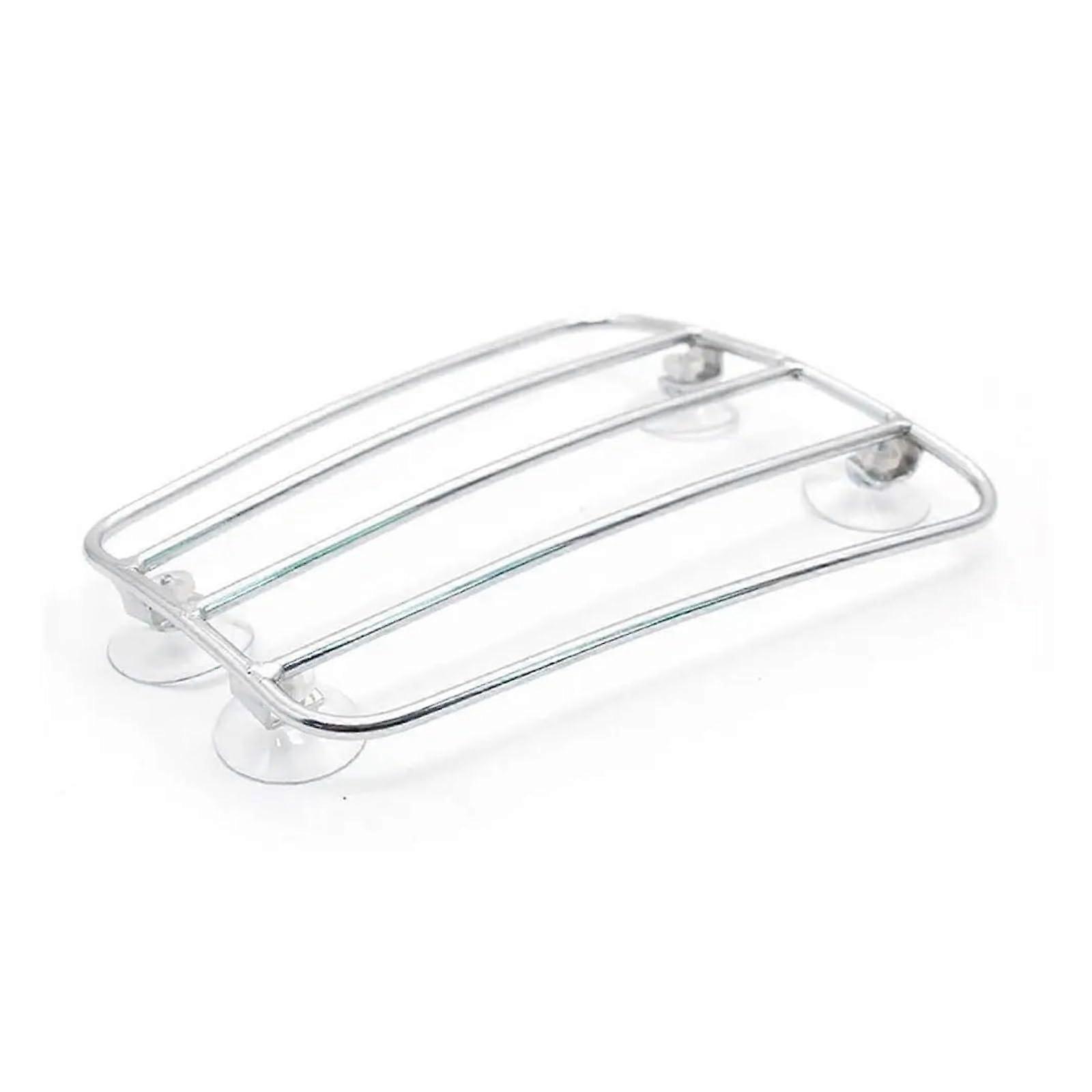 Universal Motorcycle Luggage Rack Suction Cup Holder For CB1100 (Silver)