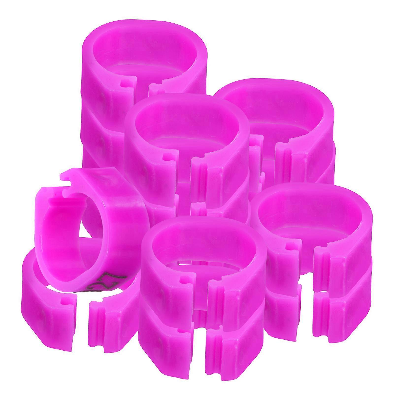 Plastic Bird Leg Bands for Pigeons, Chickens & Poultry Reusable, Fade Resistant Identification Markers for Farm Use