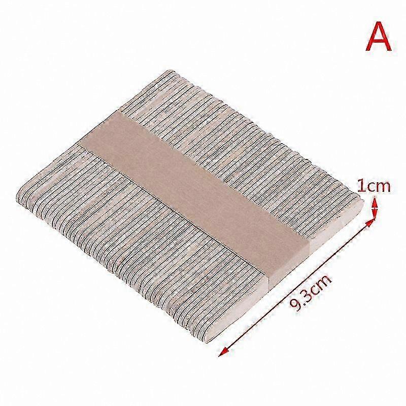 50 Pack Wooden Craft Sticks for DIY Projects & Creative Arts