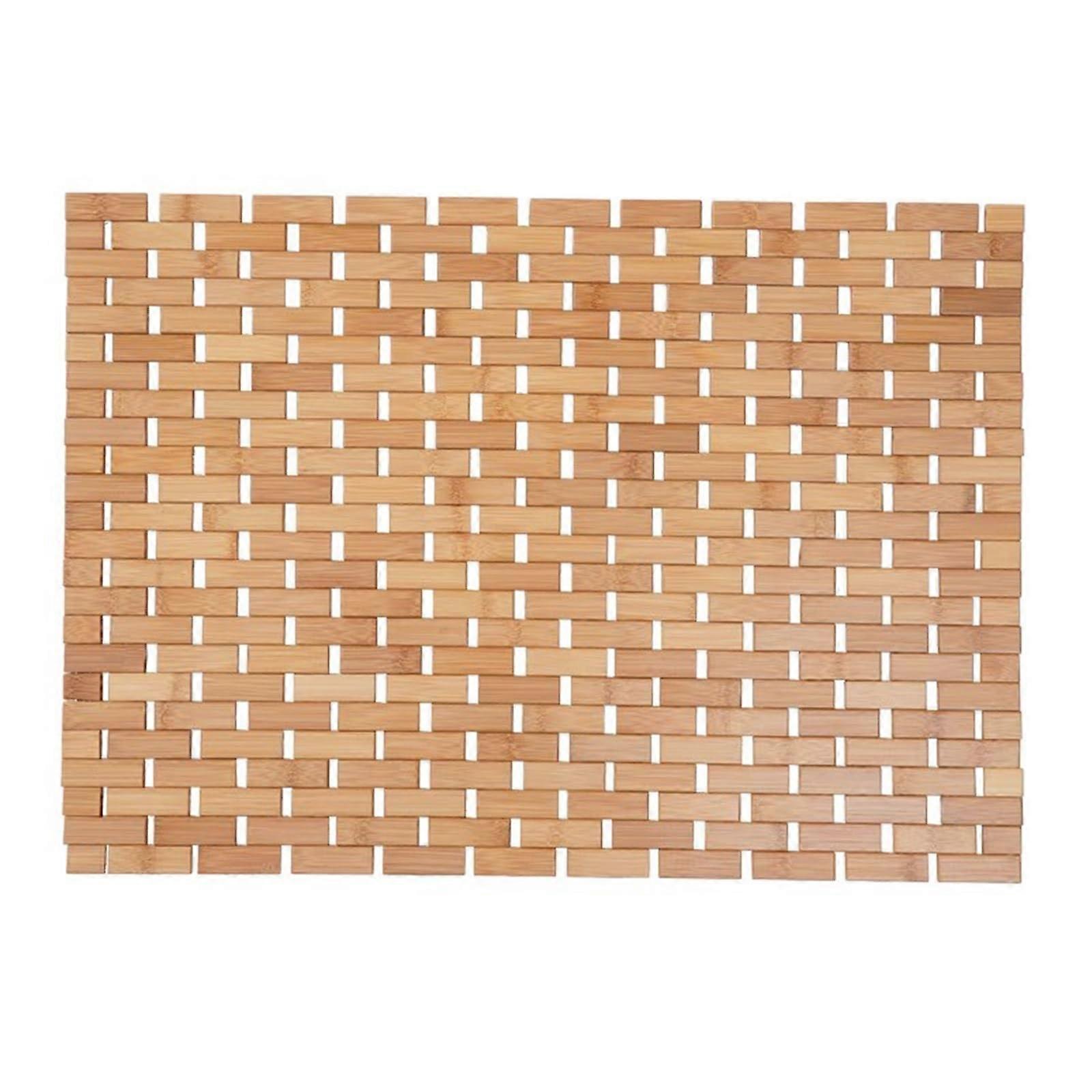 Folding Bathroom Mat, Non-Slip Bath Mat with Hollow Drainage, Quick-Dry Feature, Ideal for Home Use