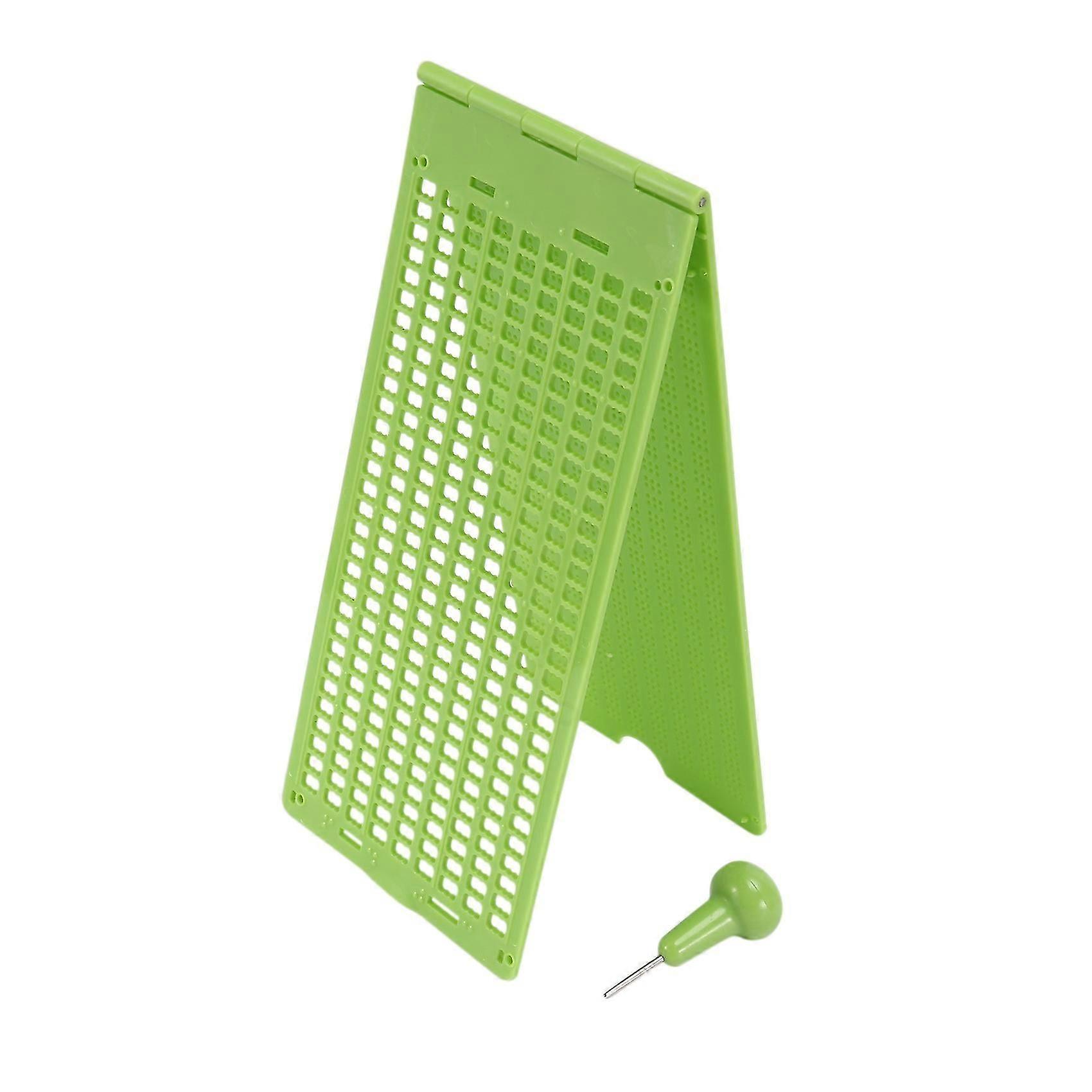 9 Lines 30 Cells Braille Writing and Stylus Kit Plastic-Good