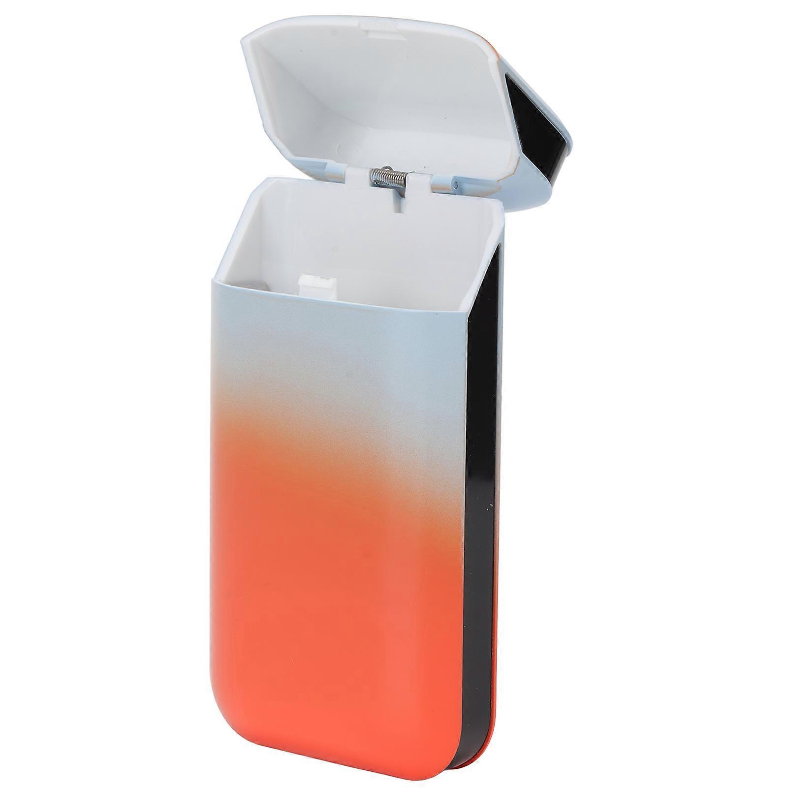 Gradient Cigarette Case Multifunction Cigarette Holder Case with USB Charging Cigarette Lighter for Man Woman Gradient Blue Orange 