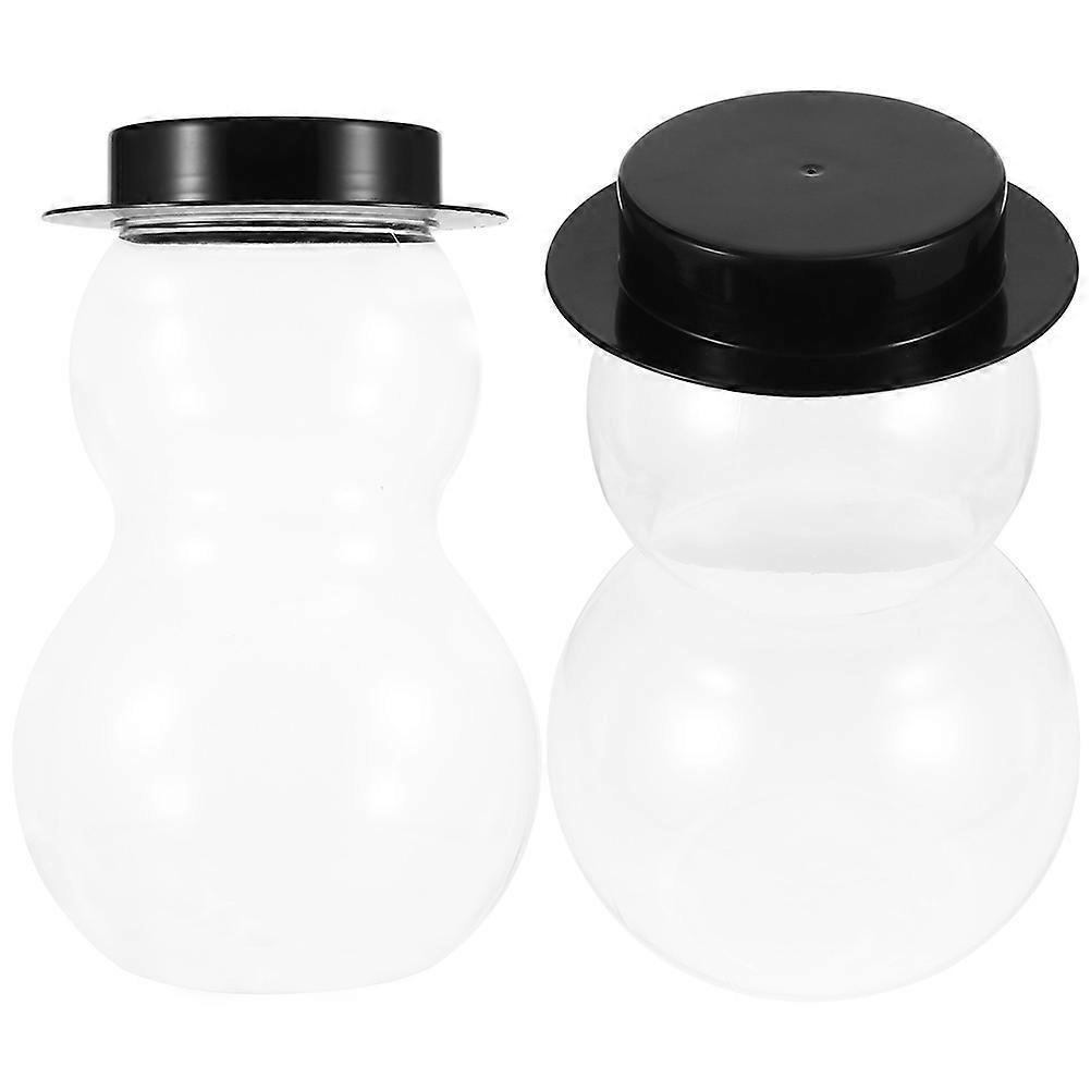 2Pack Christmas Snowman Empty Bottles Beverage Holder 3000ml Reusable Drink Container Ideal For Family Friends At Home School