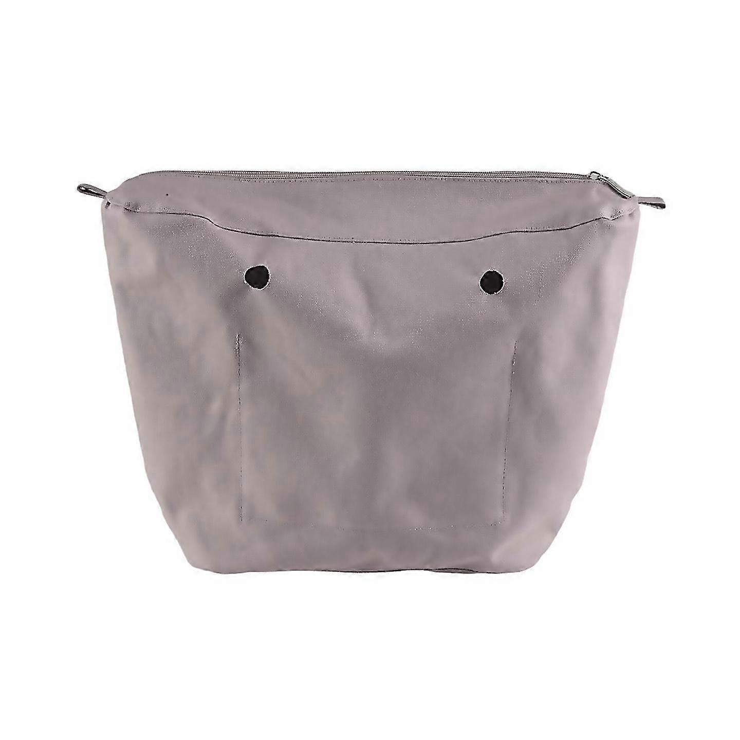 For waterproof solid canvas insert inner lining insert zipper pocket for obag o bag handbag bag ligh