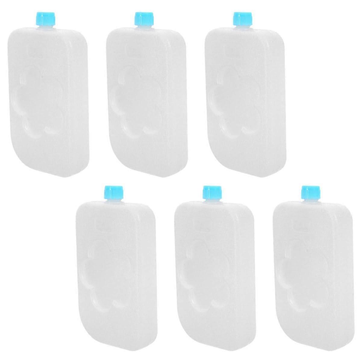 6 reusable ice blocks for cooler bags and lunch boxes, sustainable cooling for home, office, and outdoor activities.