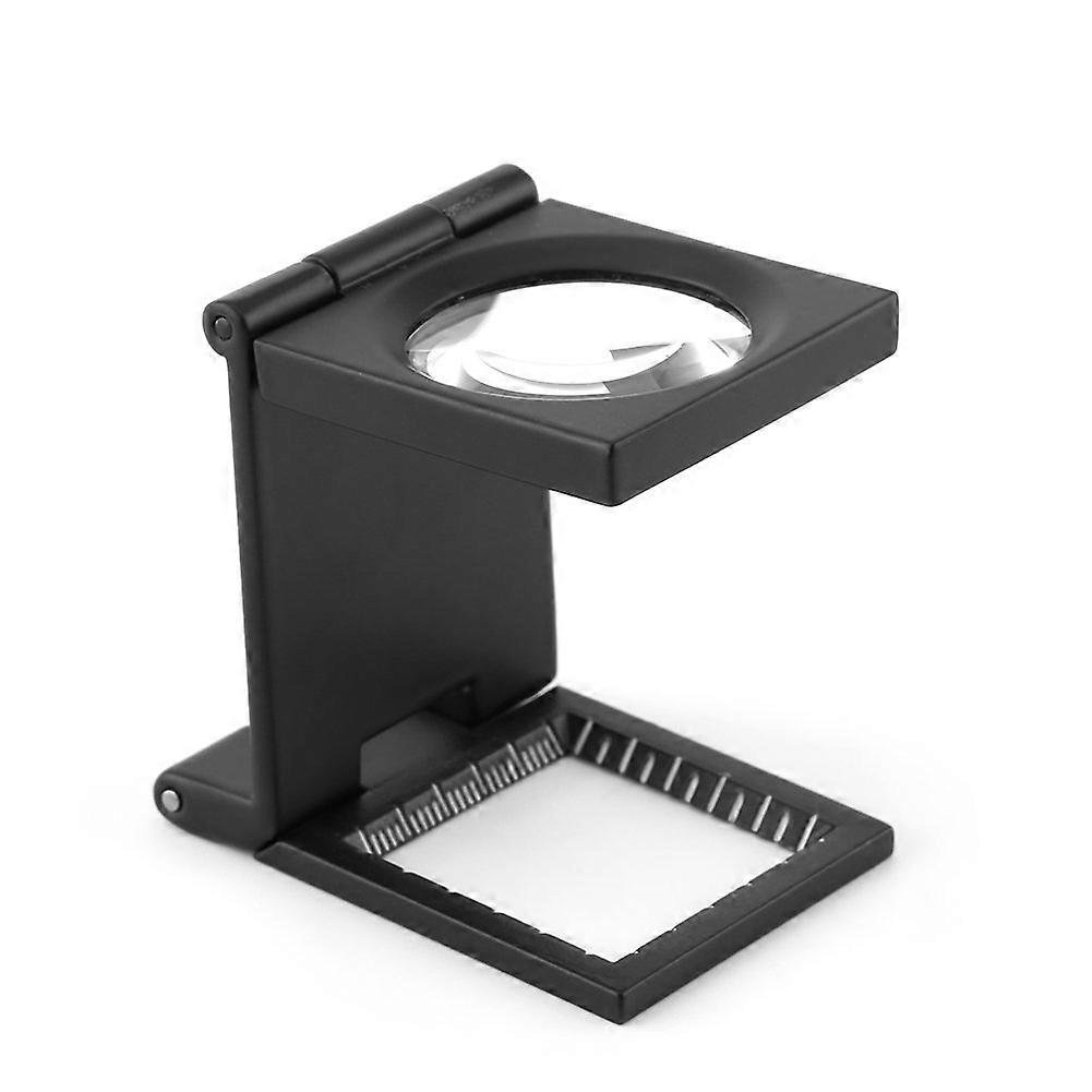 10 28mm Triple Folding Magnifier, 10x Magnifier, Zinc Alloy Magnifier with Scale, Improve Your Vision and Accuracy